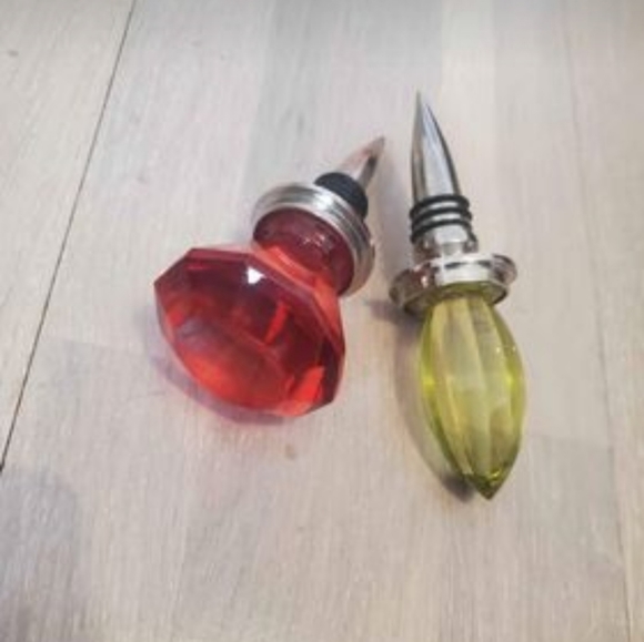 Set of 2 Gem Wine Bottle Stoppers - Picture 2 of 3